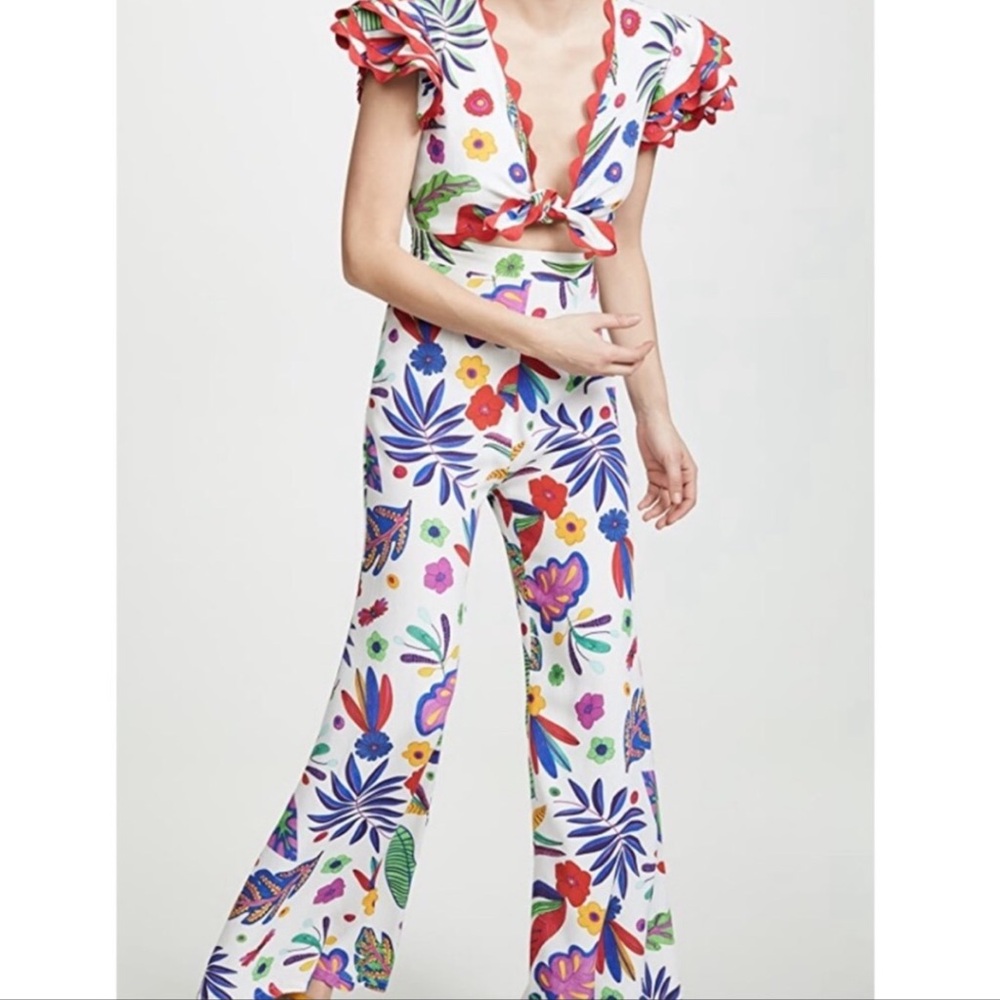 CeliaB Floral Cutout Jumpsuit